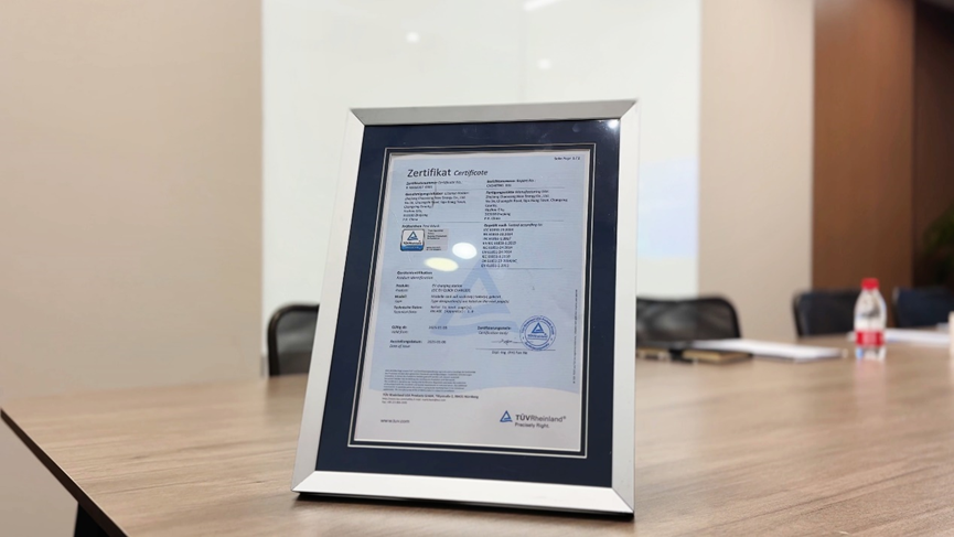 喜報！熱烈祝賀超翔新能源系列產(chǎn)品成功獲得TüV認(rèn)證